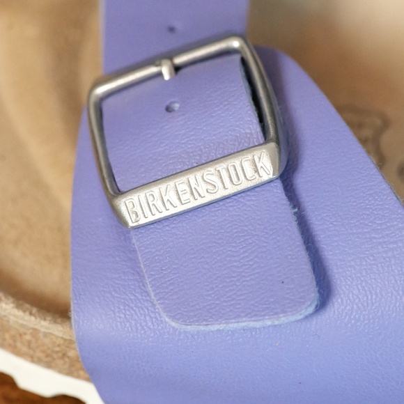 Birkenstock Madrid Size 38 (7/7.5) in light purple Like new - Picture 3 of 4